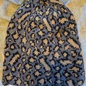 Leopard print woman’s beanie NWT